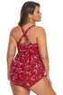 Moulded Cups Peplum Plus Size Bikini